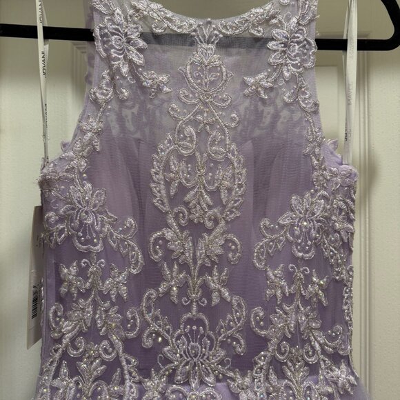Lilac Tulle Sleeveless A-Line Gown by Jovani 59046 Size 4 NWT - Picture 9 of 10